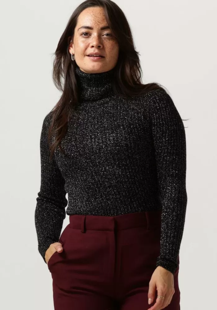 Dames ACCESS Truien & Vesten^ Coltrui Lurex Knitted Turtleneck Top