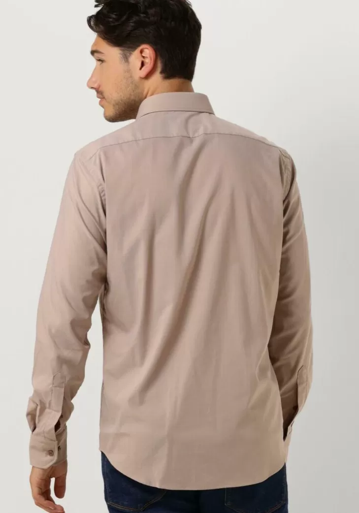 Discount BOSS Klassiek Overhemd P-Joe-Kent-C1-222 Beige