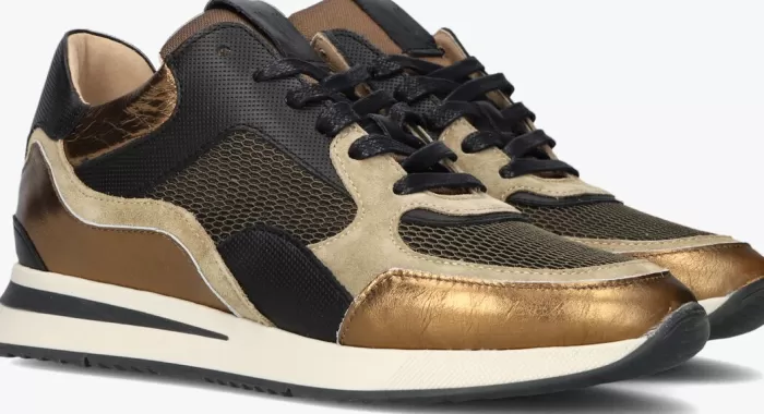 Dames VIA VAI Sneakers^Bronzen Lage Sneakers Nora Sooth