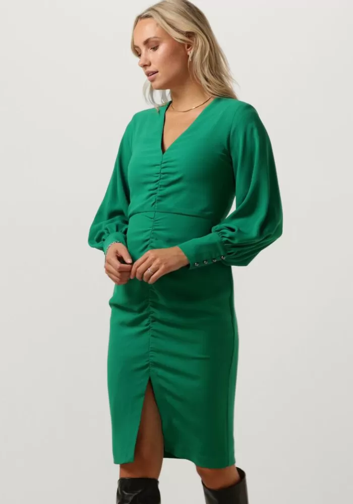 Dames ACCESS Jurken^E Mini Jurk Ruched Dress With V Neckline