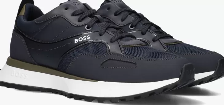 Discount BOSS E Lage Sneakers Jonah Runn Blauw