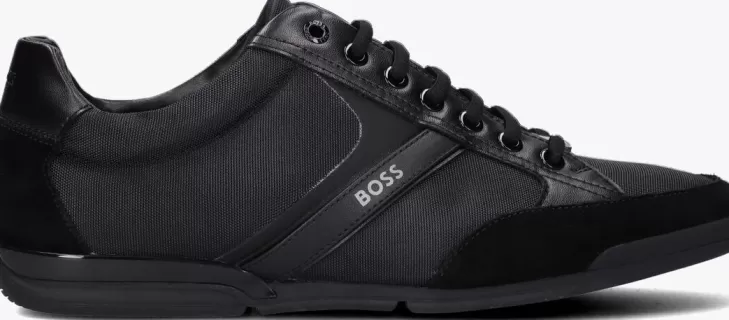 Sale BOSS E Lage Sneakers Saturn Lowp Zwart