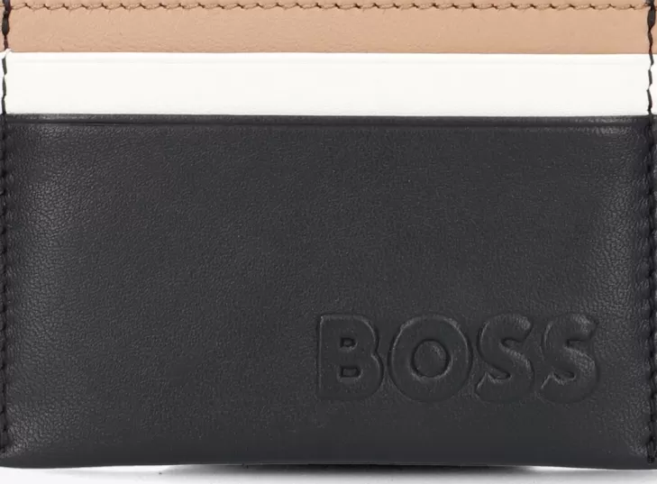 Shop BOSS E Portemonnee Byron Card Case 1024141 Zwart