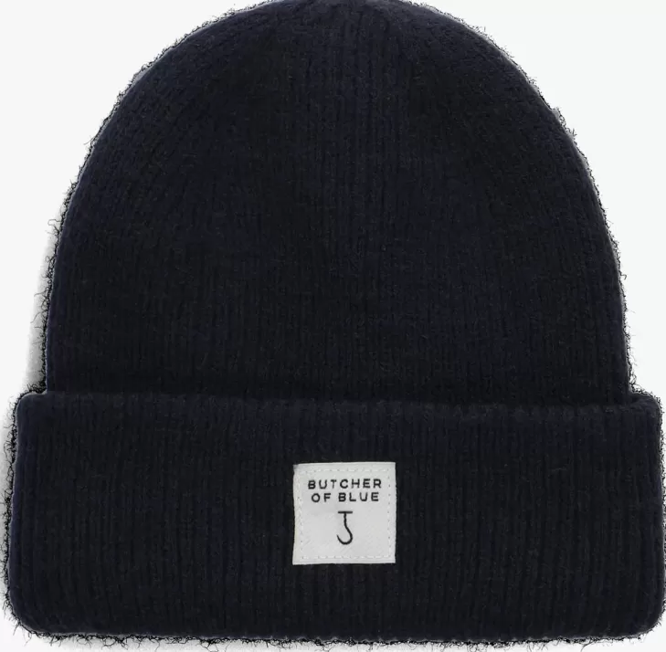 Discount BUTCHER OF BLUE E Muts Army Wool Badge Beanie Donkerblauw