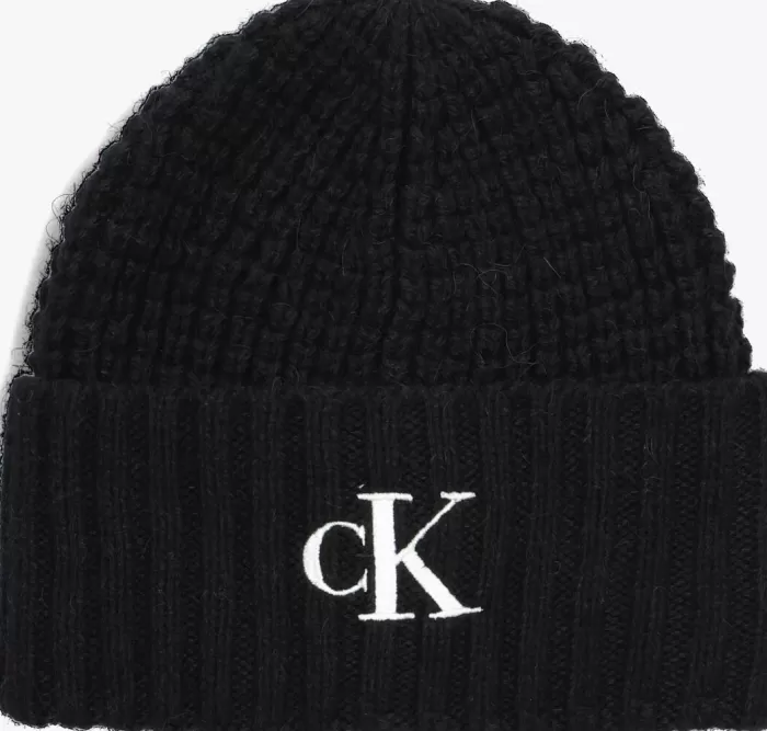 Dames CALVIN KLEIN Mutsen^E Muts Waffle Beanie