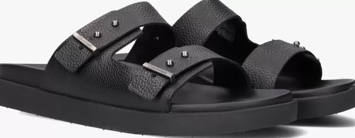 Outlet CALVIN KLEIN E Sandalen Double Strap Sandal Zwart