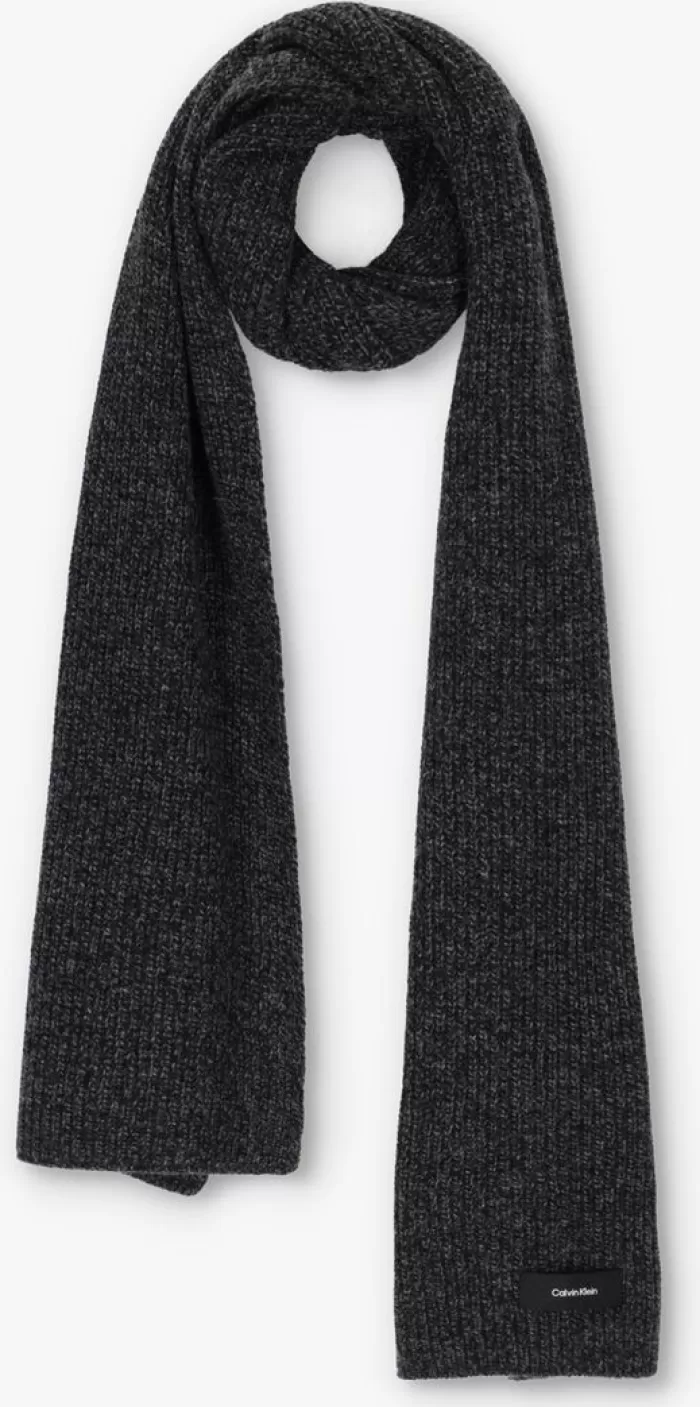 Dames CALVIN KLEIN Sjaals^E Sjaal Daddy Wool Knit Scarf 30X180