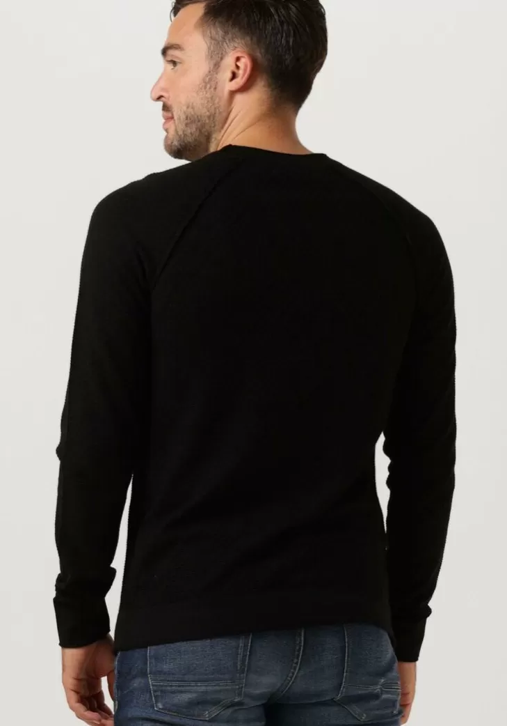 Outlet CAST IRON E Trui Crewneck Cotton Acrylic Crewneck Zwart