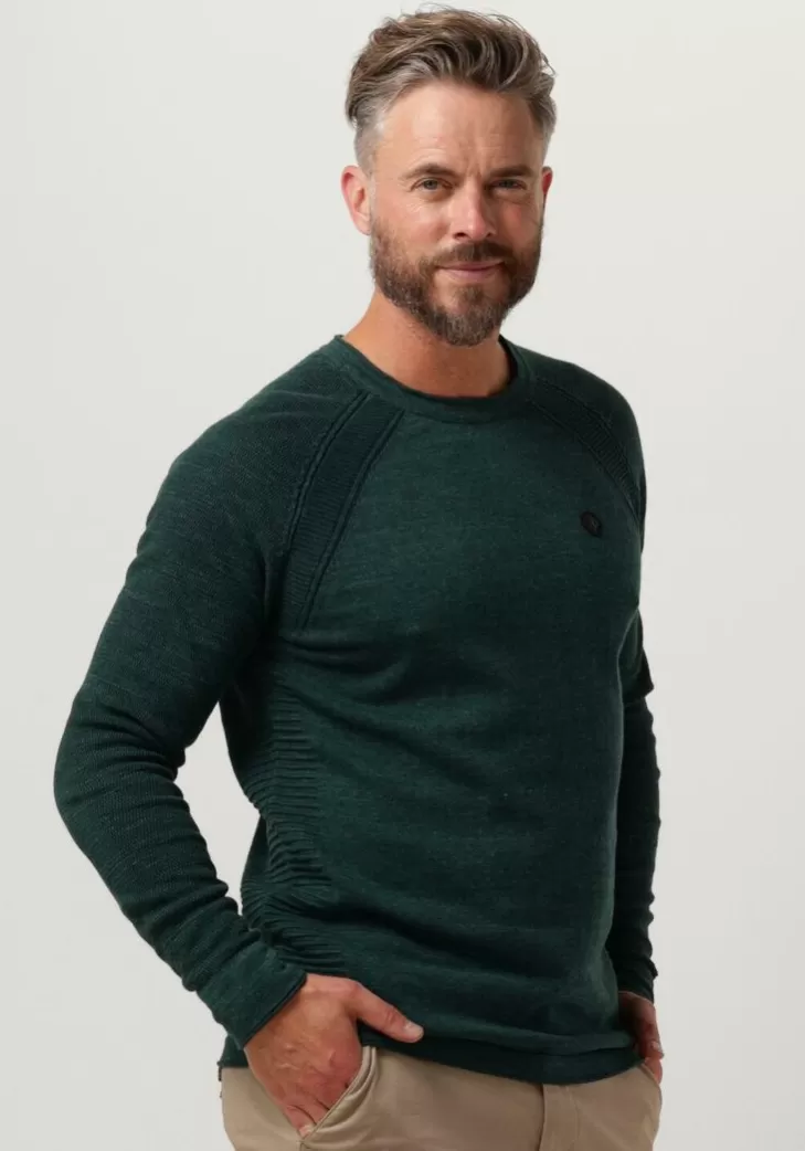 New CAST IRON E Trui Crewneck Cotton Heather Plated Crewneck Groen