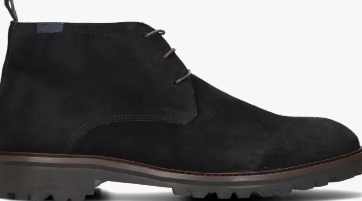 Clearance FLORIS VAN BOMMEL E Veterschoenen Sfm-50082 Zwart