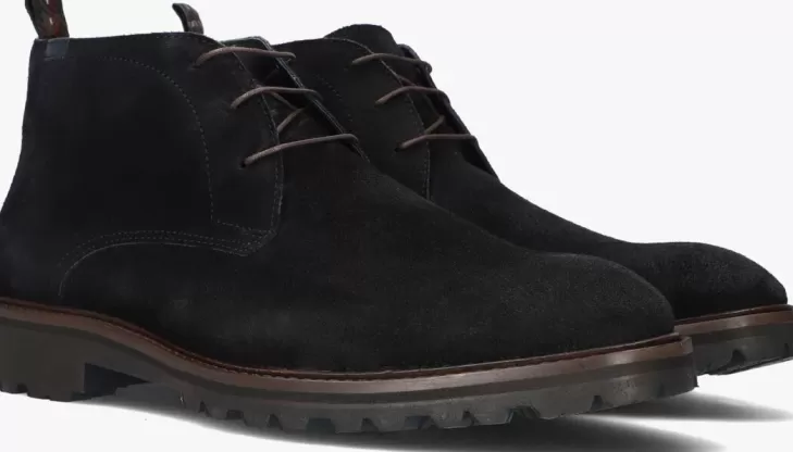 Clearance FLORIS VAN BOMMEL E Veterschoenen Sfm-50082 Zwart