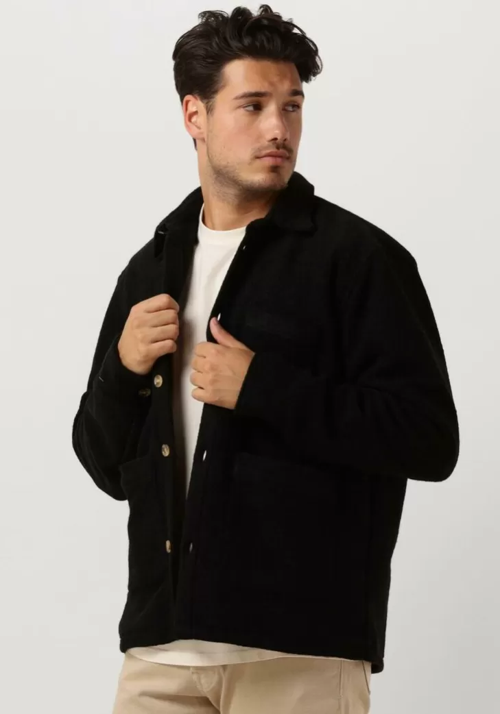 Outlet FORÉT E Foret Overshirt Ivy Wool Overshirt Zwart