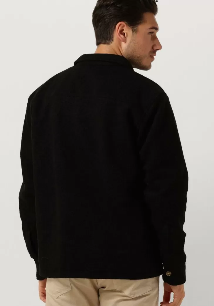 Outlet FORÉT E Foret Overshirt Ivy Wool Overshirt Zwart