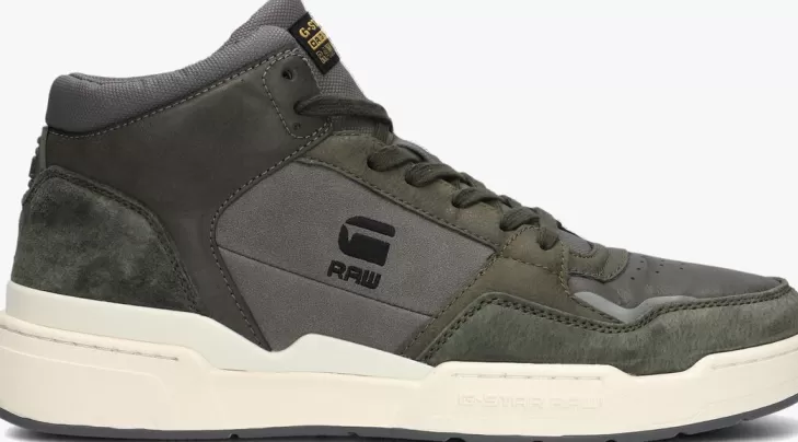 Cheap G-STAR RAW E Hoge Sneaker Attacc Mid Lay Groen