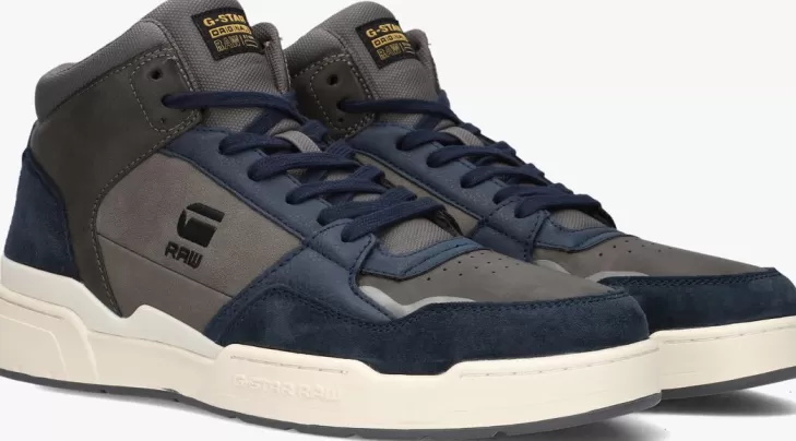 Sale G-STAR RAW E Hoge Sneaker Attacc Mid Lay Blauw