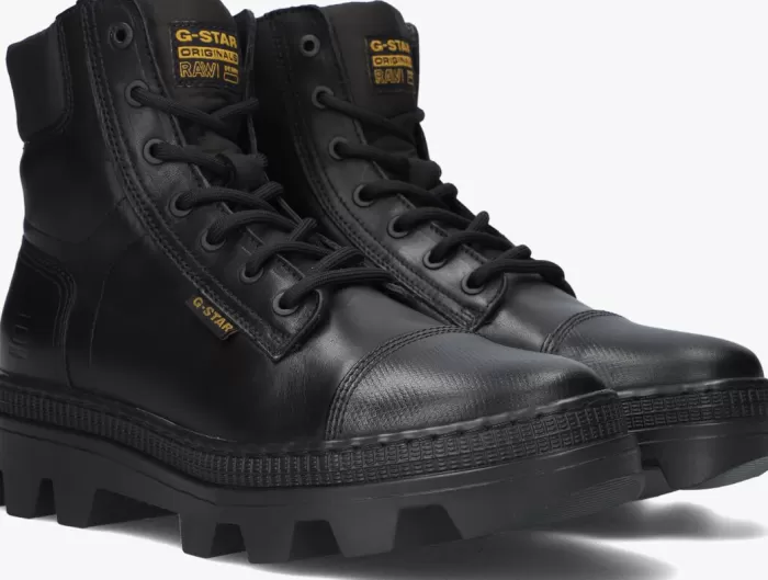 Dames G-STAR RAW Boots^E Veterboots Noxer Hgh Lea Nyl W