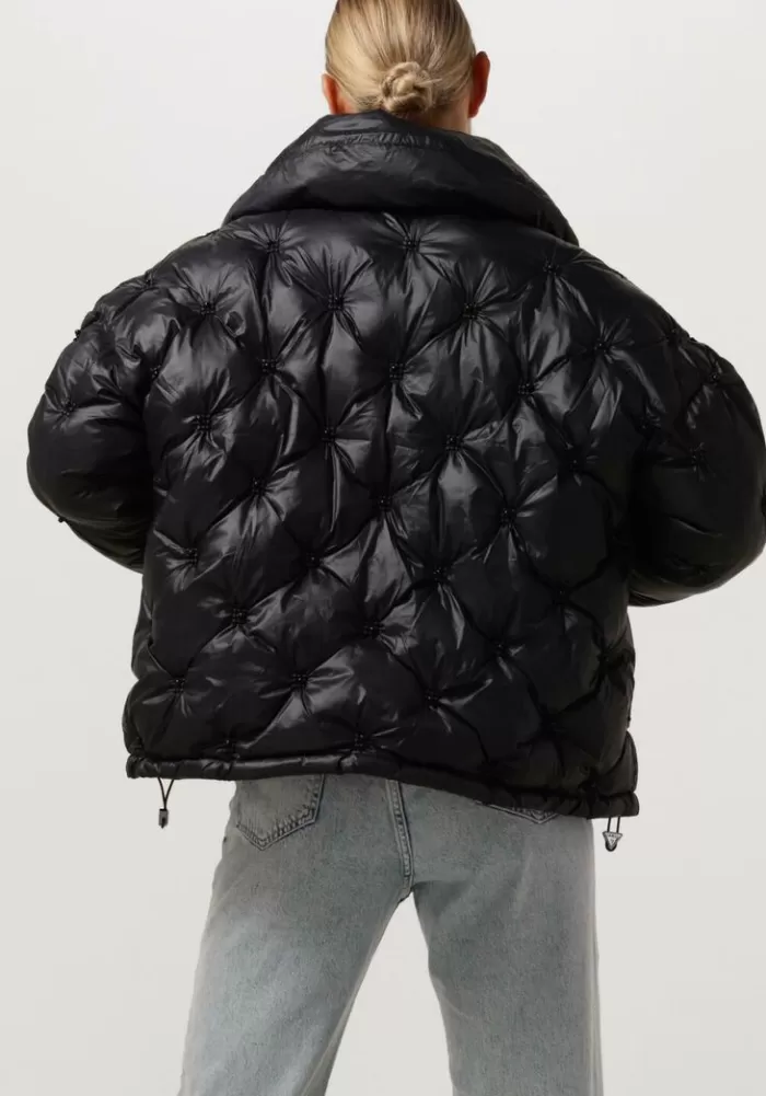 Dames GUESS Jassen^E Gewatteerde Jas Perla Embellished Puffa