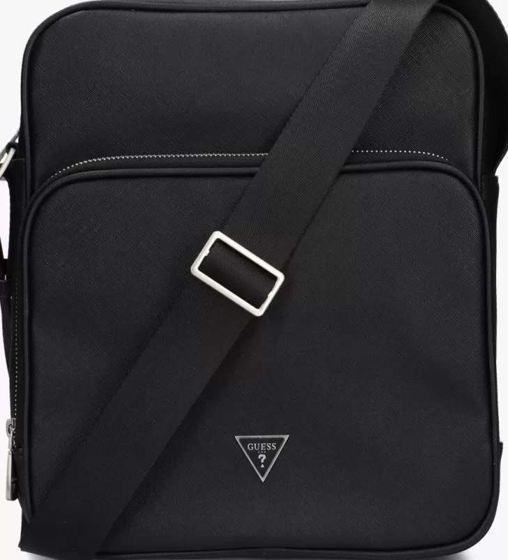 Store GUESS E Schoudertas Certosa Smart Messenger Zwart