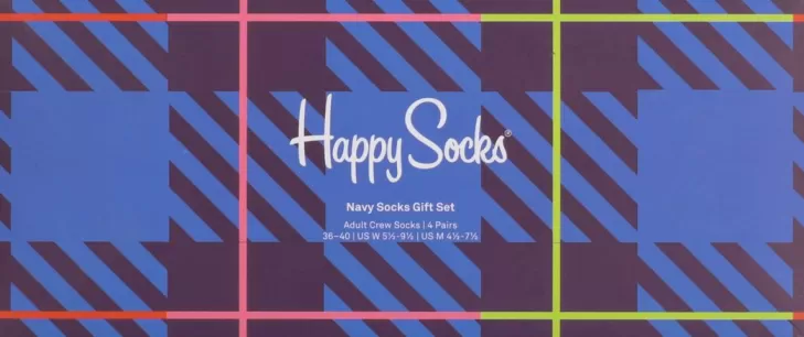 Cheap HAPPY SOCKS E Sokken 4-Pack Navy Socks Gift Set Blauw