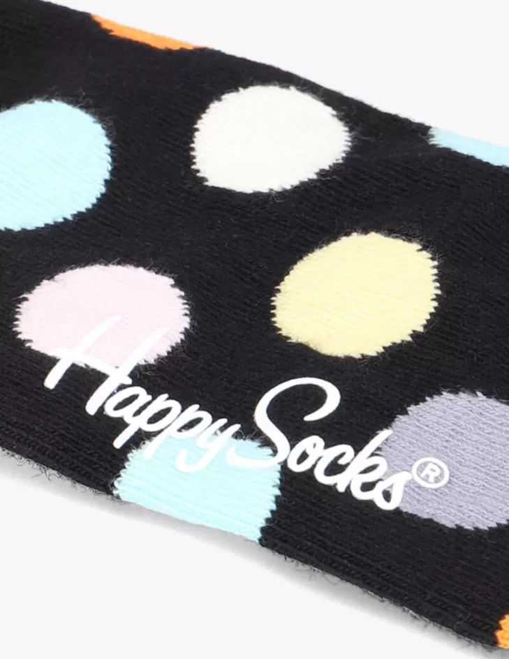 Hot HAPPY SOCKS E Sokken Big Dot Zwart