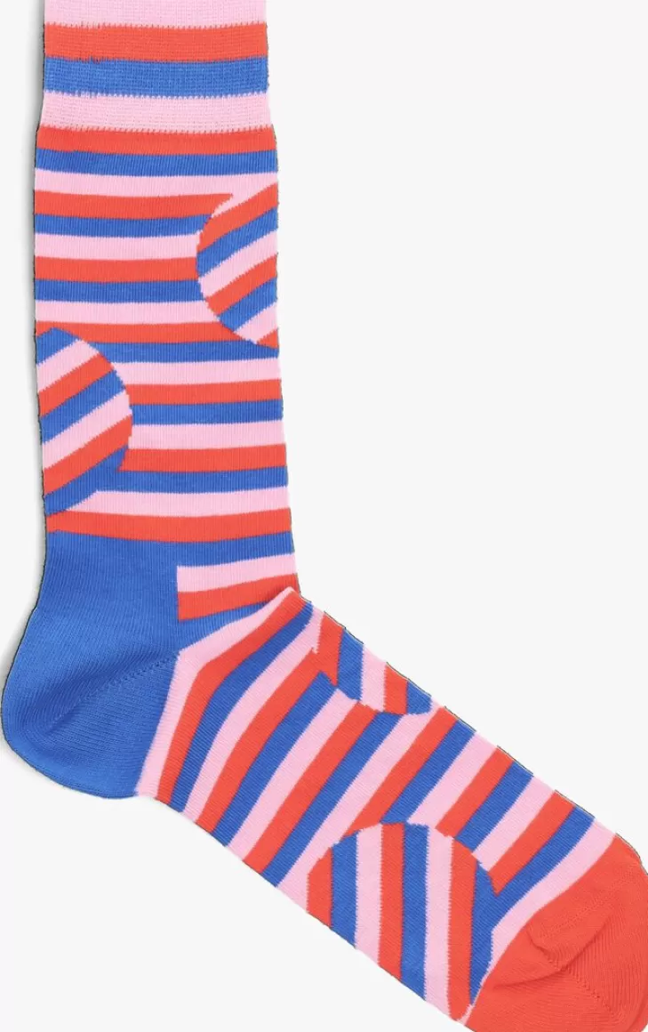 Best Sale HAPPY SOCKS E Sokken Jumbo Dot Stripe Blauw