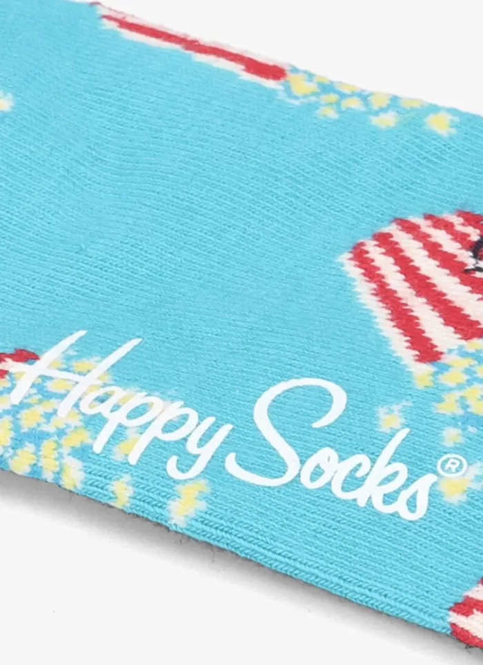 Dames HAPPY SOCKS Beenmode^E Sokken Popcorn