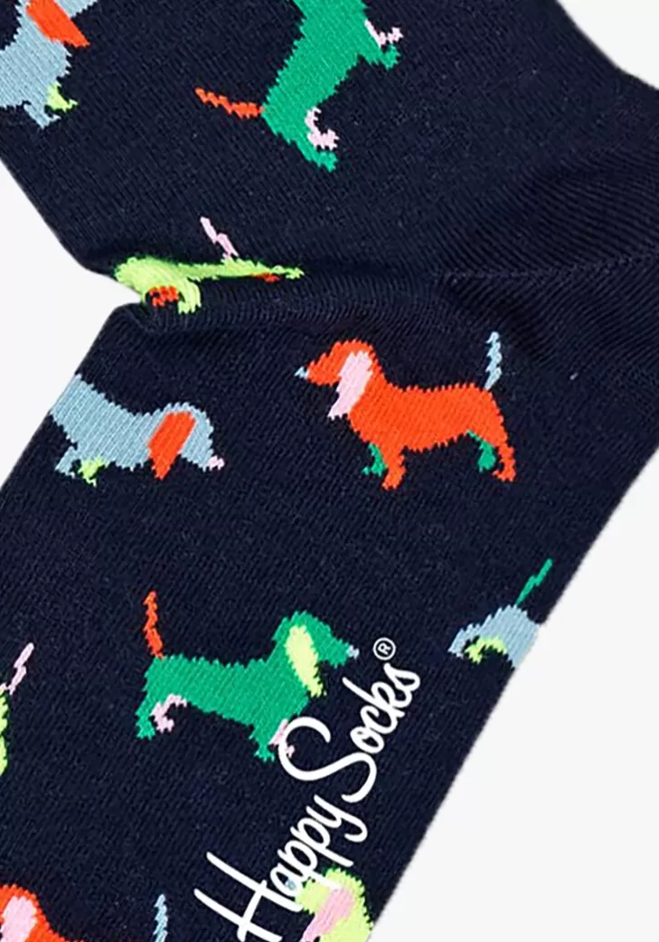 Sale HAPPY SOCKS E Sokken Puppy Love Zwart