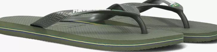 Online HAVAIANAS E Teenslippers Brasil Logo Groen