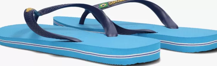 Best Sale HAVAIANAS E Teenslippers Brasil Logo Blauw