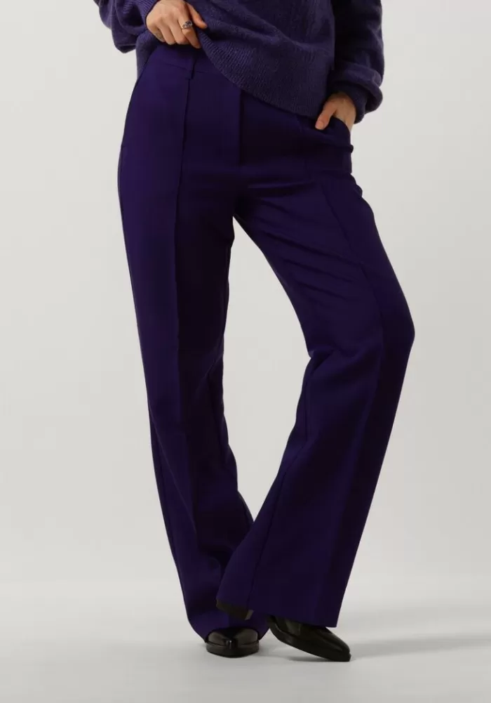 Dames JANSEN AMSTERDAM Broeken^E Pantalon Wq417 Woven Wide Long Pants