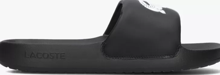 Discount LACOSTE E Badslippers Serve Slide 1.0 Zwart