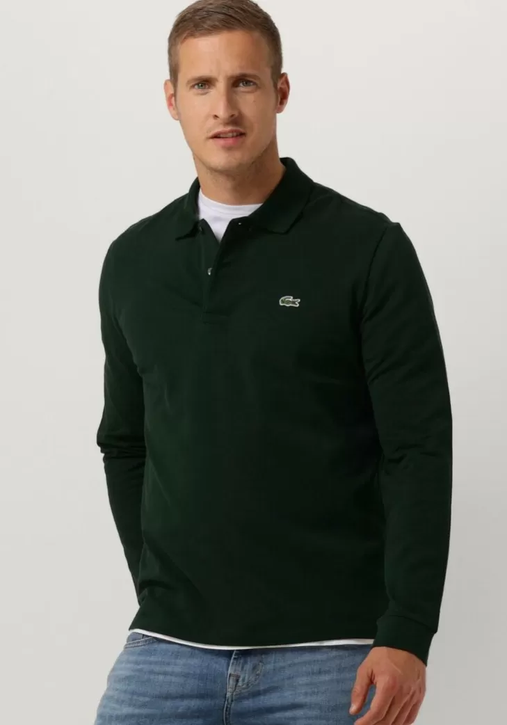 Best LACOSTE E Polo 1Hp2 Men Long Sleeved Best Polo Donkergroen