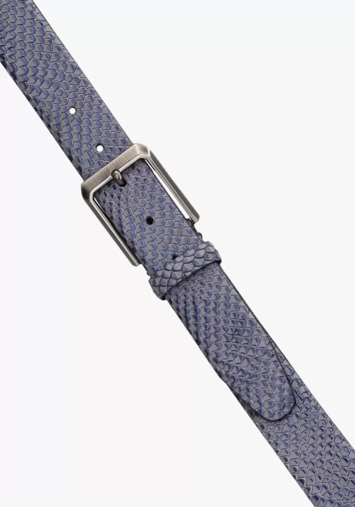 Shop MAZZELTOV E Riem Enzo Belt Blauw