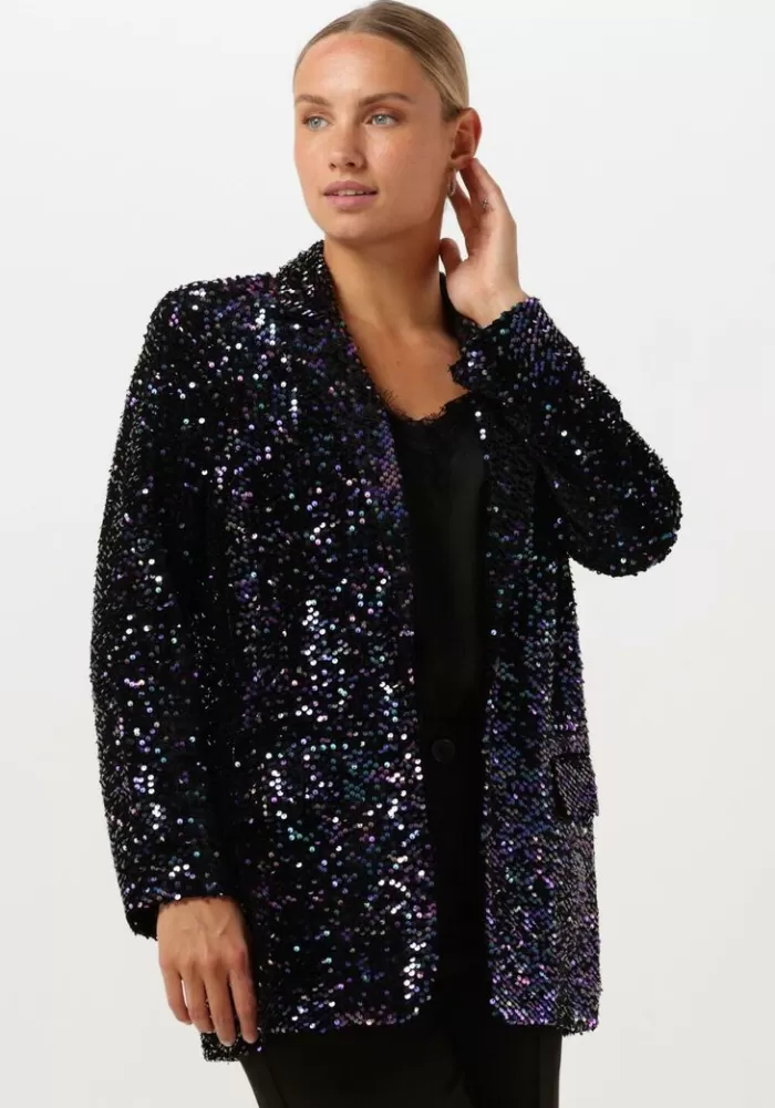 Dames NOTRE-V Blazers^E Blazer Nv-Christine Glitter Velvet Blazer