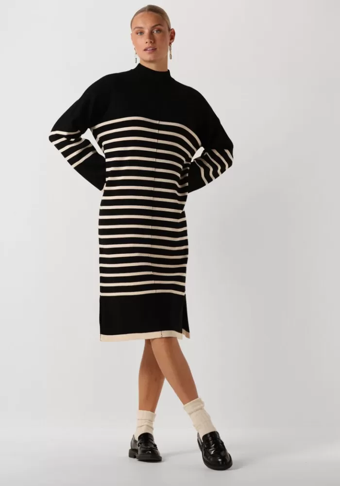 Dames OBJECT Jurken^E Midi Jurk Objromia L/S Midi Knit Dress