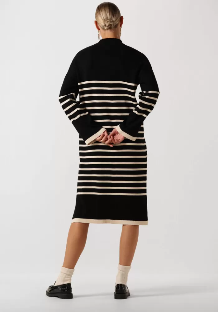 Dames OBJECT Jurken^E Midi Jurk Objromia L/S Midi Knit Dress