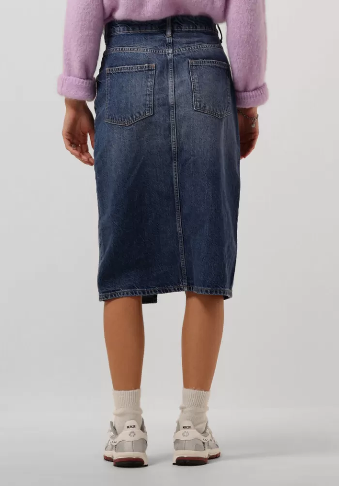 Dames OBJECT Rokken^E Midirok Objharlow Midi Denim Skirt Noos