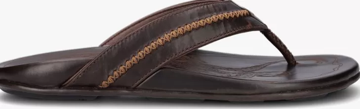 Clearance OLUKAI E Slippers Mea Ola Bruin