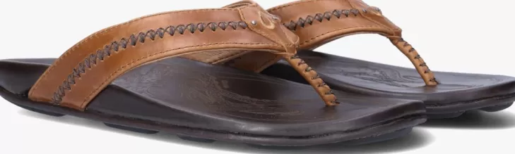 Clearance OLUKAI E Slippers Mea Ola Bruin