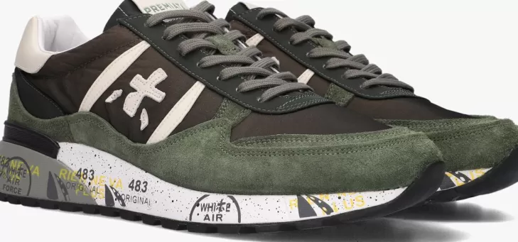 Shop PREMIATA E Lage Sneakers Landeck Groen