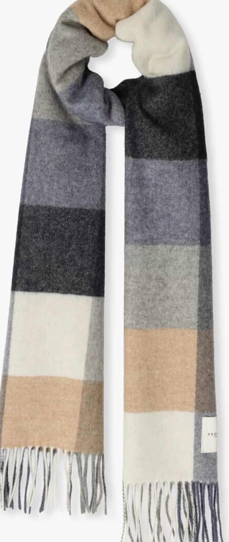 Online PROFUOMO E Sjaal Scarf Lambswool Blauw