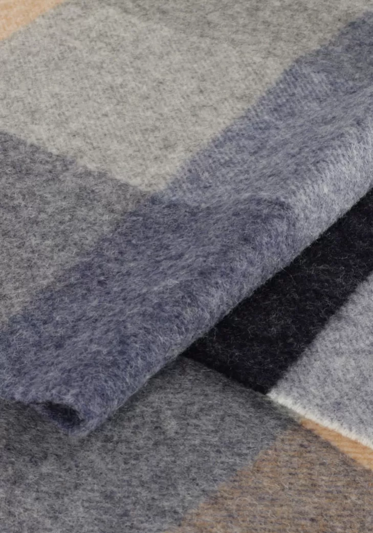 Online PROFUOMO E Sjaal Scarf Lambswool Blauw