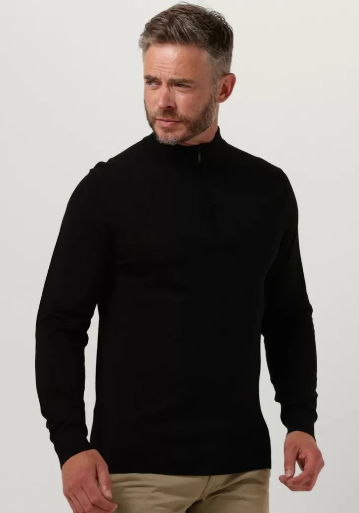 Flash Sale PROFUOMO E Trui Pullover Half Zip Zwart