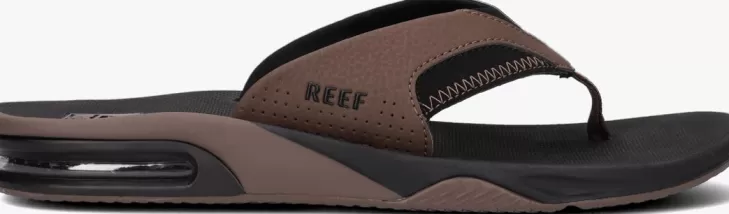 New REEF E Slippers Fanning Zwart