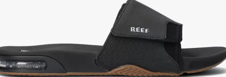 Shop REEF E Slippers Fanning Slide Zwart