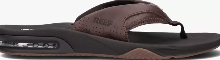 Clearance REEF E Teenslippers Fanning Lux Bruin