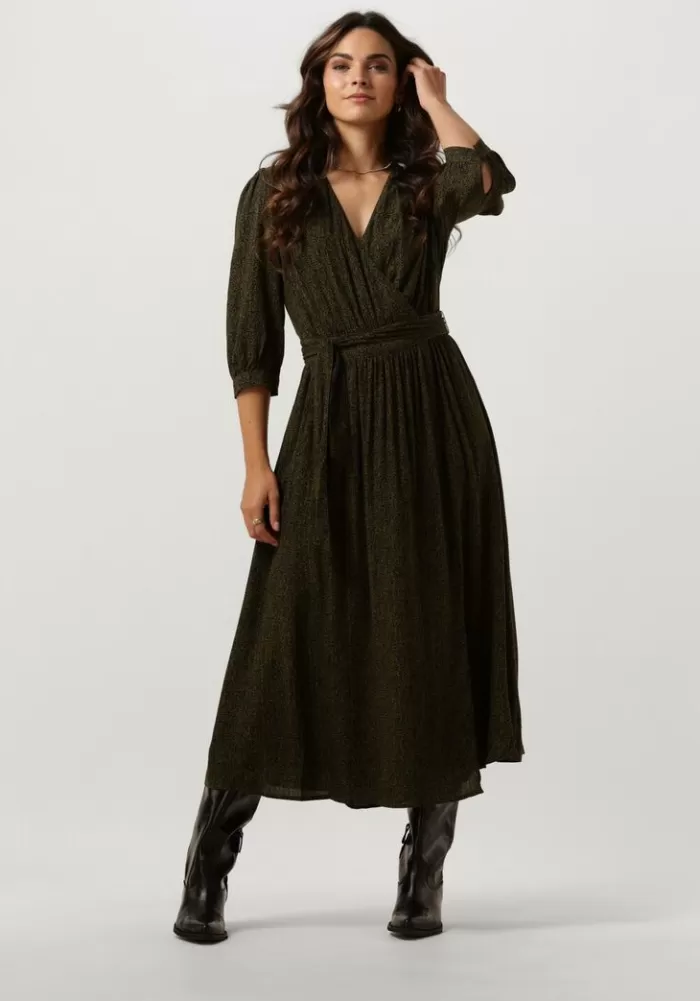 Dames SCOTCH & SODA Jurken^E Midi Jurk Midi Wrap Dress