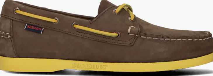 Clearance SEBAGO E Veterschoenen Docksides Bruin