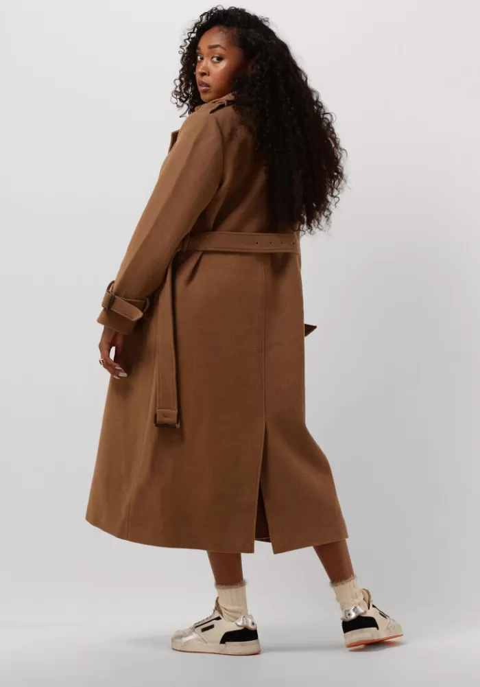 Dames SELECTED FEMME Jassen^E Mantel Slfhenrika Wool Trench Coat