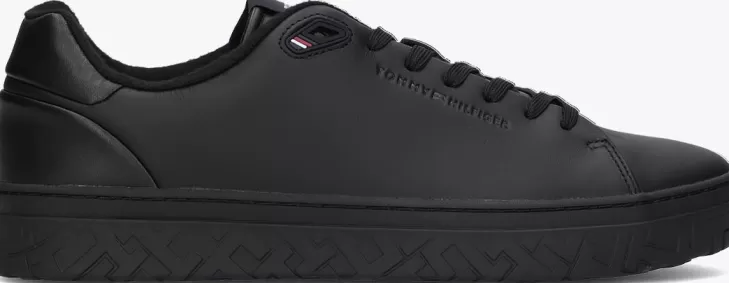 Discount TOMMY HILFIGER E Lage Sneakers Court Thick Cupsole Zwart